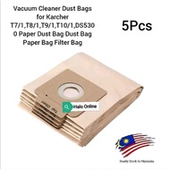 High Quality x5 Pcs Vacuum Cleaner Dust Bags Replacement for Karcher T7/1T8/1T9/1T10/1DS5300 Paper D