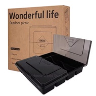 Kitchen Cutlery Organiser Storage Box with Lid