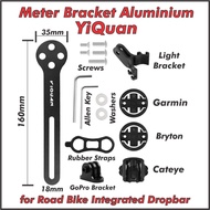 IKIA Basikal Meter Bracket Stem Integrated Dropbar Garmin Cateye Bryton Wahoo Meter Mount Cycling