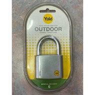 Yale Brass Padlock 60mm Security 6 OUTDOOR