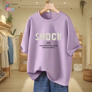 Taiwan 12h Out Korean Style 100kg Pure Cotton Short Sleeve S-3XL Letter Number Printed T-Shirt 100kg