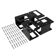 【MT】 4Pcs Heavy Duty Adjustable Firewood Rack  Lumber Storage Support Organizers