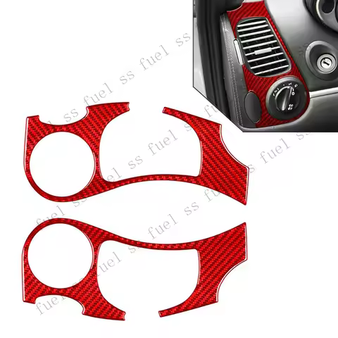 S+ Side AC Air Vent Outlet Cover Trim For Porsche Boxster 996 1998-2004 Red