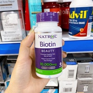 Natrol Biotin 10000 mcg supports hair growth