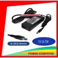 Adapter Charger Laptop Toshiba Portege M300 R205 R500 S100 15V 5A 75W
