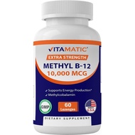 Vitamatic Methyl B12 (Methylcobalamin) 10,000 mcg – 60 Lozenges – Unggul Vitamin B12 &