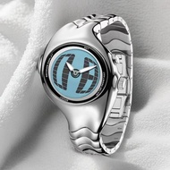 PINTIME ชุด Y2K มิลเลนเนียมย้อนยุคคู่ใหม่จอแสดงผลแบบดิจิตอลคู่ผู้ชาย Niche Ins ชุดสตรีทนาฬิกาควอตซ์ก