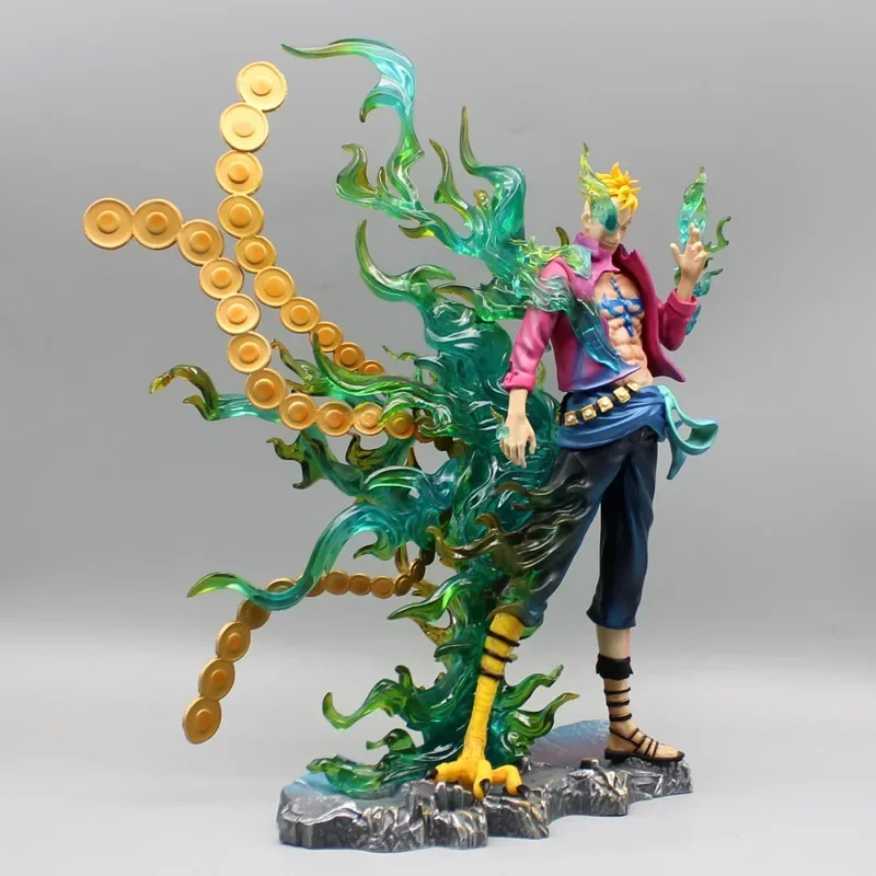 33cm Anime One Piece Marco Figure The Phoenix Figurine Pvc Gk Statue Doll Room Ornaments Collection 