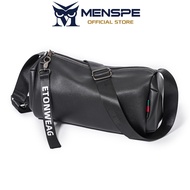 MENSPE Men Bags Shoulder Bag Fashion Cross Body Bag Leisure Messenger Bag Soft PU Bag Large Capacity