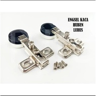 Glass spoon hinge Glass cupboard door hinge