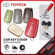 TOYOTA COROLLA CROSS ALTRIS CAMRY CHR TPU Rainbow Car Key Protector Cover Remote Case Casing Sarung Kunci Accessories