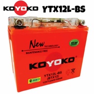 BATTERY KOYOKO YTX12L-BS BTX12 YTX12L BATTERY MOTOR KOYOKO BATERI KOYOKO ZR1100 VN1500 Suzuki VS 140