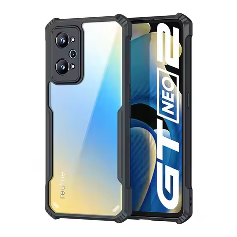 For Realme GT Neo 2 Case Stylish Transparent Cover For Realme GT 2 Pro GT2 Neo3 Armor Shockproof Bum