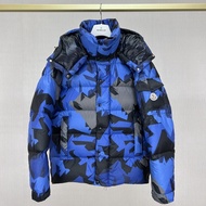 Moncler2024Men's Camouflage down Jacket Bread Coat Warm Jacket Men's Hooded Autumn and Winter down J