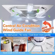 Anti-drop Aircond Guide Fan Cassette Aircon Central Fan 360° Aircond Wind Deflector Central Air Cond