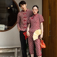 ชุดคู่ตรุษจีน ชุดใส่รับอั่งเปา ชุดคู่ ชุดคู่กี่เพ้า ชุดไปงาน ชุดออกงาน วันตรุษจีน กี่เพ้า เสื้อคอจีน