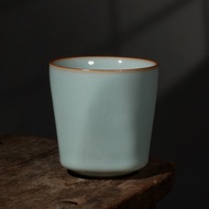Ru Kiln Ru Kiln Ru Porcelain Tea Set Open Piece Can Keep Thread Raw Ore Agate Azure Glaze Single Cup