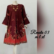 TUNIK BATIK JUMBO ATASAN WANITA MODERN Renata