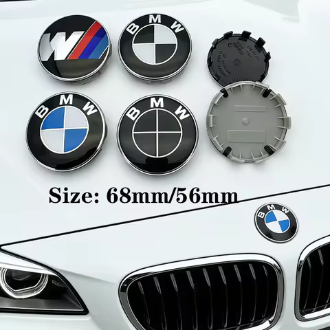 4pc-TT-68mm56MM Car Wheel Center Cap Logo Hub Badge Rims Cover For MIni Bmw E46 E90 E60 F10 F30 E39 