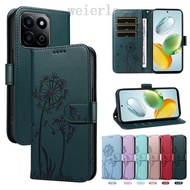 Magnetic Leather Wallet Flip Cover Case for Honor X7C 4G ALT-LX2 Case for Honor X7a X7b 5G Case Dand