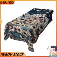 1 PCS Boho Throw Blanket Livingroom Decor Rug Geometric Abstract Tapestry Flower for Leisure Sofa Co