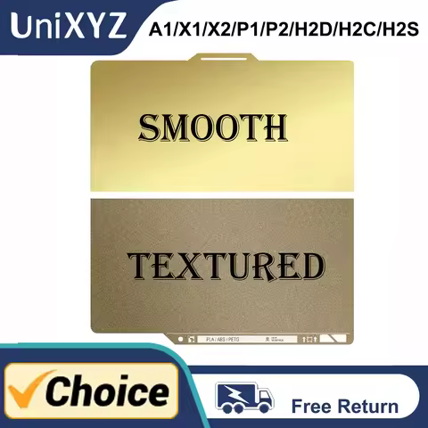 Smooth Mirror PEI Build Plate for Bambu Lab P1S P2S A1 Mini X1 X1C P1P H2D H2C H2S X2D Bambulab 3D P