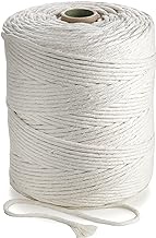 MB Cordas Macrame Rope 4mm x 300m/327yd. Natural Cotton Cord - 1PLY Strong String 5/32in Knitting, Crochet, Macramé - Handbag, Dream Catcher - Ivory White