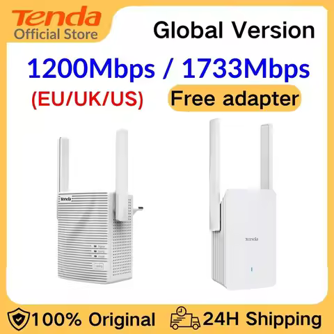 Tenda WiFi Repeater Wifi Amplifier Signal Wifi Extender Network Wifi5 Wifi6 Booster 1200Mbps Long Ra