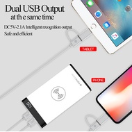 TOTU 8000mah Qi Wireless Charger Power Bank 5V 2.1A Dual USB Ports Battery Powerbank For iPhone X 8