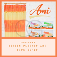 GORDEN AMI PLISKET MOTIF BUNGA TULIP UKURAN 100x200 CM FREE KAWAT S (TIPE JEPIT)