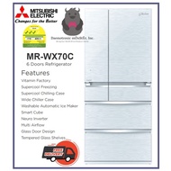 Mitsubishi 743L / 576L Folio Series 6 Door Refrigerator MR-WX70C W-P