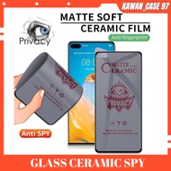 Tempered Glass SPY Matte Ceramic Samsung A02S A02 A12 A01 A03 Core A7 2018 A6+ A04E A01 M01 M12 M21 