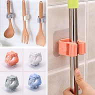 Broom Holder Wall Mount , No Drilling Anti-Slip Broom Holder, Broom and Mop Organizer Holder Cleanin