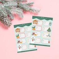 Christmas Tag Sticker Gift tag Decorative sticker tags for Christmas Sticker