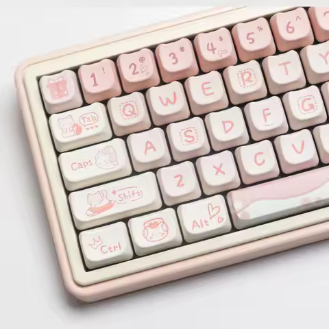 Party Kitten Keycap Cat MAO Highly Cute MAC Sublimation HI75 HI8 S99 F99 104 F87