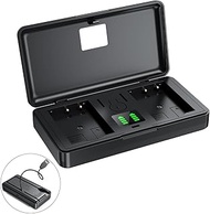 NP-BG1 Charger (without Battery) for Sony Cameras - Dual Channel Charger LED Display Compatible DSC-