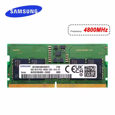 Samsung Notebook DDR5 RAM 8GB 16GB 32GB 4800MHz 5600MHz SO DIMM 260pin for Laptop Computer Dell Leno