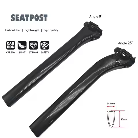 Ultralight Carbon Fiber Seatpost 340mm with 0/25 Offset for Pinarello F8/F10/F12 Road Bike Saddle Tu