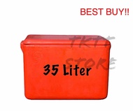 TKTT 35 Liter Heavy Duty Insulated Thermal Ice Box for Camping and Picnics.