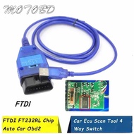 Switch 4 Way Position For VAG COM KKL For FIAT ECU SCAN FTDI FT232RL FT232RQ For VAG KKL USB Tool OB