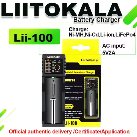 LiitoKala Lii-100B lii100 lii202 lii402 lii500 lii600 lii-500S Battery Charger