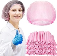 500pcs Disposable Bouffant Caps 21 Inches Hair Net Non-pleated Hairnets Elastic Dust Cap for Food Se