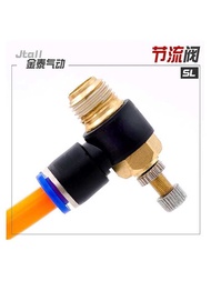 Pneumatic joint throttle valve/speed control valve/SL4 SL6 SL8 SL10 SL12-M5/01/02/03/04