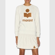 IQ9B Isabel Mara Early Autumn Logo Flocking Cotton Round Neck Raglan Sleeve Ladies Sweatshirt