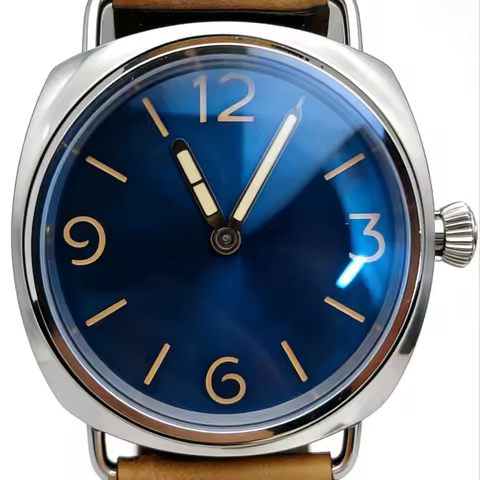 Men's watch replica 45mm vintage pilot's manual mechanical men's watch Air Force Green Luminous Asep