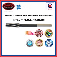 SOMTA (7.0mm - 16.0mm) MACHINE CHUCKING REAMER H7 PARALLEL SHANK precision reamer