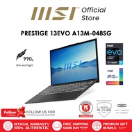 MSI Prestige 13Evo A13M-048SG Laptop / 990g Thin and light / i7-1360P / Intel Iris Xe Graphics / 13.3" FHD+ IPS / 2Y