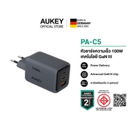 AUKEY PA-C5 หัวชาร์จเร็ว 100W GaN III PD/PPS รองรับการชาร์จ PPS2.0 45W สำหรับ iPhone16/Samsung/Macbo