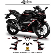 Striping YAMAHA R15V4 MOTIF 1 / SEMIFULL / STOCK / DECALS / R15 / R15 V4 / STICKER YAMAHA R15 V4 / M