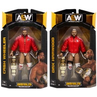 FTR (Package Deal - Set of 2) Dax Harwood & Cash Wheeler - AEW Unrivaled 7 Jazwares Toy Wrestling Ac